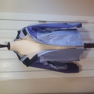 L.L. Bean Women's Lavender & Purple Outdoor Jacket Rain Coat Sz Large